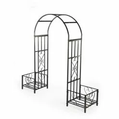 Huntingdon Ornamental Steel Arch & Planter Frames - 2m X 1.1m X 50cm -All Plants Sales Store FU10203 add image 2 b802
