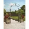 Huntingdon Ornamental Steel Arch & Planter Frames - 2m X 1.1m X 50cm -All Plants Sales Store FU10203 main image 71f3