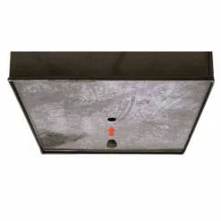 30cm Zinc Galvanised Mocha Brown Cube Pot - By Primrose™ -All Plants Sales Store PP0041M add image 4 4c67