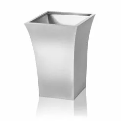 H42.5cm Zinc Galvanised Silver Flared Square Planter -By Primrose™ 9 H42.5cm Zinc Galvanised Silver Flared Square Planter -By Primrose™ -All Plants Sales Store PP0250S3 add image 2 7e53