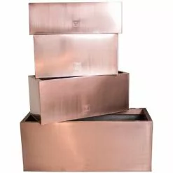 75cm Zinc Galvanised Trough Planter In A Copper Finish By Primrose™ -All Plants Sales Store PP0261L add image 5 9afb