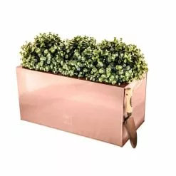 70cm Zinc Galvanised Trough Planter In A Copper Finish By Primrose™ -All Plants Sales Store PP0261S add image 2 394e