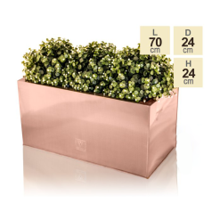 70cm Zinc Galvanised Trough Planter In A Copper Finish By Primrose™ -All Plants Sales Store PP0261S main image 2b6c