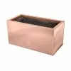 70cm Zinc Galvanised Trough Planter In A Copper Finish By Primrose™