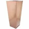 H70cm Zinc Galvanised Flared Square Planter In A Copper Finish By Primrose™ -All Plants Sales Store PP0262M rollover image c6ad