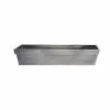 80cm Zinc Edge Silver Trough Planters - By Primrose™ -All Plants Sales Store PP0441L rollover image 205e