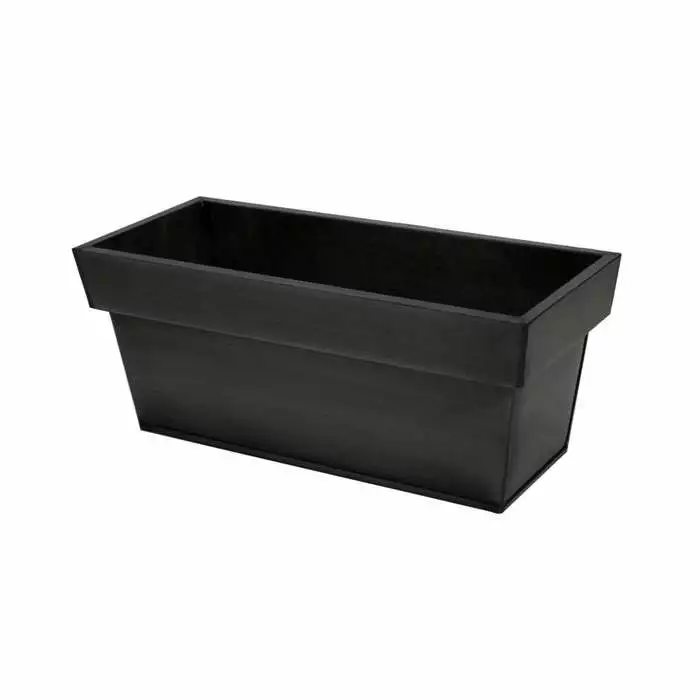 40cm Zinc Small Pewter Edge Trough Planter - By Primrose™ 3 40cm Zinc Small Pewter Edge Trough Planter - By Primrose™