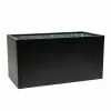 100cm Zinc Galvanised Black Trough