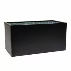 100cm Zinc Galvanised Black Trough