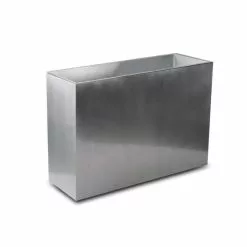 89cm Zinc Tall Trough Planter With Insert In Silver - By Primrose™ 10 89cm Zinc Tall Trough Planter With Insert In Silver - By Primrose™ -All Plants Sales Store PP1771M add image 2 0e86