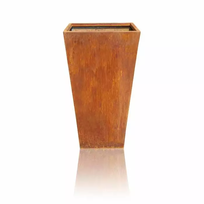 H60cm Corten Steel Flared Planter 5 H60cm Corten Steel Flared Planter - Image 3