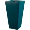 H48cm Zinc Galvanised Teal Flared Square Planter - By Primrose™ 1 H48cm Zinc Galvanised Teal Flared Square Planter - By Primrose™ -All Plants Sales Store PP2640S rollover image a00b