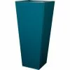 H116cm Zinc Galvanised Teal Flared Square Planter - By Primrose™ -All Plants Sales Store PP2640XL rollover image 411d