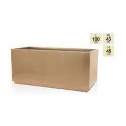 100cm Zinc Galvanised Kick-Bottom Trough Planter In Copper By Primrose™ 9 100cm Zinc Galvanised Kick-Bottom Trough Planter In Copper By Primrose™ -All Plants Sales Store PP2827L main image 6aab