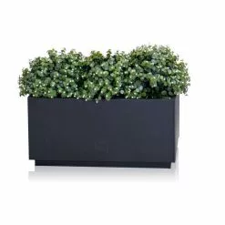 60cm Zinc Galvanised Kick-Bottom Trough Planter In Platinum By Primrose™ -All Plants Sales Store PP3008S feed image 794d