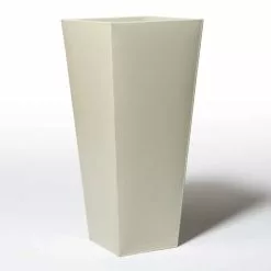 90cm Flared Square Zinc Ivory Textured Dipped Galvanised Planter -All Plants Sales Store PP40770 add image 2 9e6f