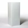 100cm Tall Cube Zinc White Gloss Dipped Galvanised Planter -All Plants Sales Store PP40777 add image 1 91ea