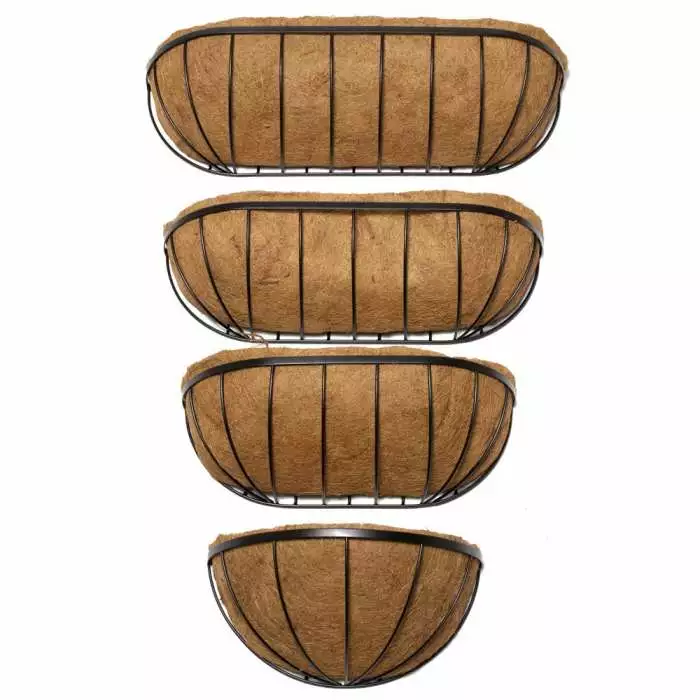 41.6cm Wire Wall Basket With Coco Liner 5 41.6cm Wire Wall Basket With Coco Liner - Image 3