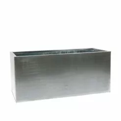 120cm Zinc Galvanised Silver Trough