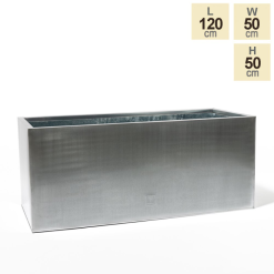 120cm Zinc Galvanised Silver Trough -All Plants Sales Store PP9998 main image 1 8e61