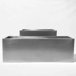 75cm Zinc Galvanised Silver Trough -All Plants Sales Store PP9999 add image 4 aba1